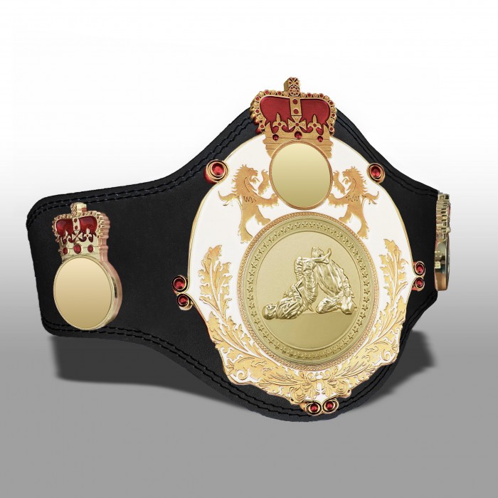 QUEENSBURY PLT LEATHER JIU JITSU CHAMPIONSHIP BELT - PLTQUEEN/W/G/JJG - AVAILABLE IN 4 COLOURS